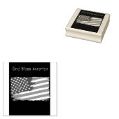 Amerikaanse vlag rubberstempel aanpasbaar (Gestempeld)