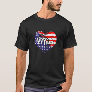 Amerikaanse vlag Rugby mam apparel 4 jul T-shirt