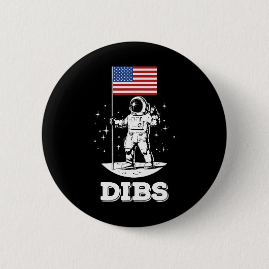 Amerikaanse Vlag Ruimtevaarder Ruimte 4 juli Ameri Ronde Button 5,7 Cm (Voorkant)