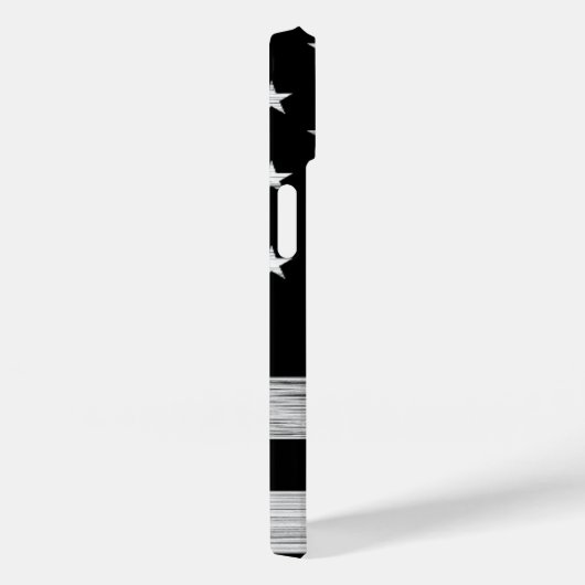 Amerikaanse vlag Rustic Wood Black White Monogram Case-Mate iPhone Case (Achterkant / Rechts)