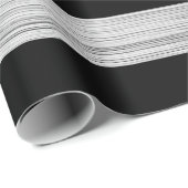 Amerikaanse vlag Rustic Wood Black White Patriotic Cadeaupapier (Rol Hoek)