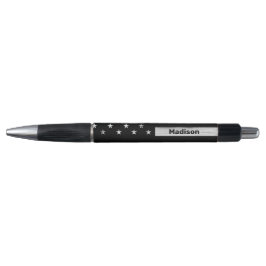 Amerikaanse vlag Rustic Wood Black White Patriotic Pen