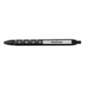 Amerikaanse vlag Rustic Wood Black White Patriotic Zwarte Inkt Pen (Voorkant)
