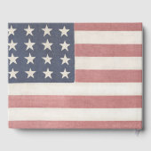 Amerikaanse vlag rustiek gastenboek (Achterkant)
