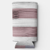 Amerikaanse vlag Rustiek Rood Wit Blauw Hout Monog Seltzer Blikjeskoeler (Achterkant)