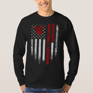 Amerikaanse vlag S. Okayest Basketba T-shirt