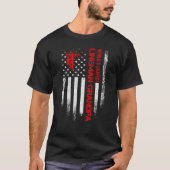  Amerikaanse vlag S Okayest Lineman T-shirt (Voorkant)