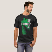 Amerikaanse vlag Saint Patricks Day T Shirt voor m (Voorkant volledig)