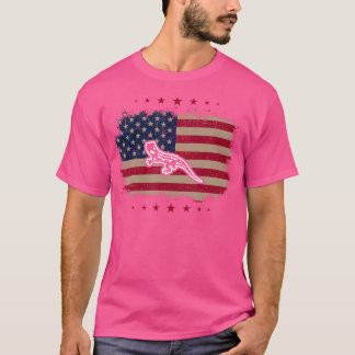 Amerikaanse vlag Salamander T-shirt