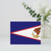 Amerikaanse vlag Samoa Briefkaart (Staand voorkant)