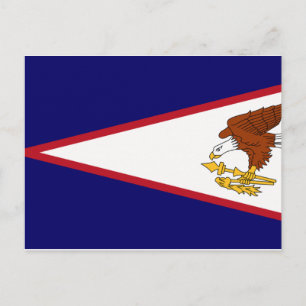Amerikaanse vlag Samoa Briefkaart