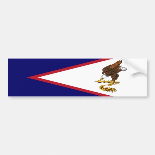Amerikaanse vlag Samoa Bumpersticker (Voorkant)