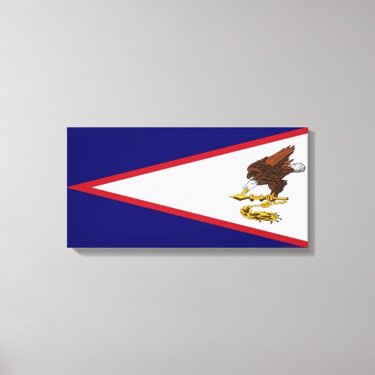 Amerikaanse vlag Samoa Canvas Afdruk (Voorkant)