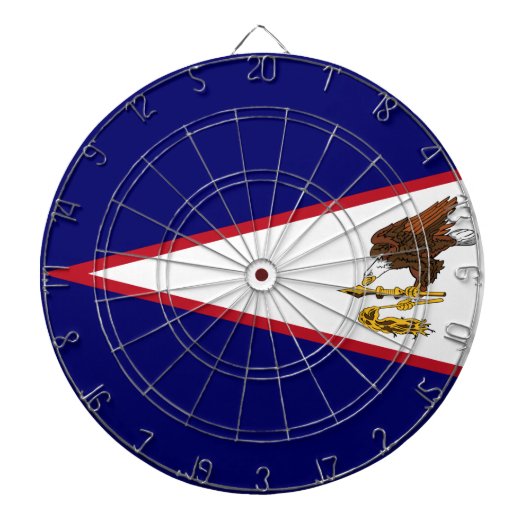 Amerikaanse vlag Samoa Dartbord (Voorkant)