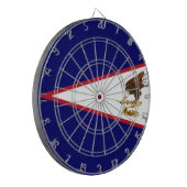 Amerikaanse vlag Samoa Dartbord (Voorkant Links)