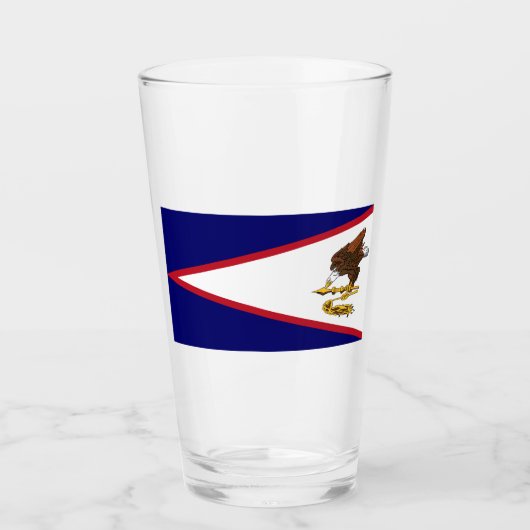 Amerikaanse vlag Samoa Glas (Voorkant)