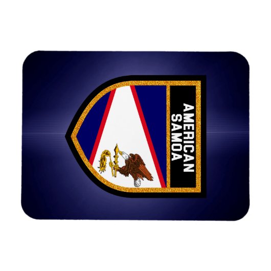 Amerikaanse vlag Samoa Magneet (Horizontaal)