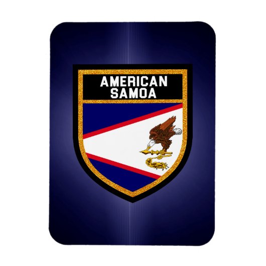 Amerikaanse vlag Samoa Magneet (Verticaal)