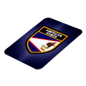 Amerikaanse vlag Samoa Magneet (Linkerzijde)