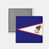 Amerikaanse vlag Samoa Magneet (Voorkant / Achterkant)
