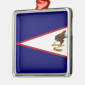 Amerikaanse vlag Samoa Metalen Ornament (Links)
