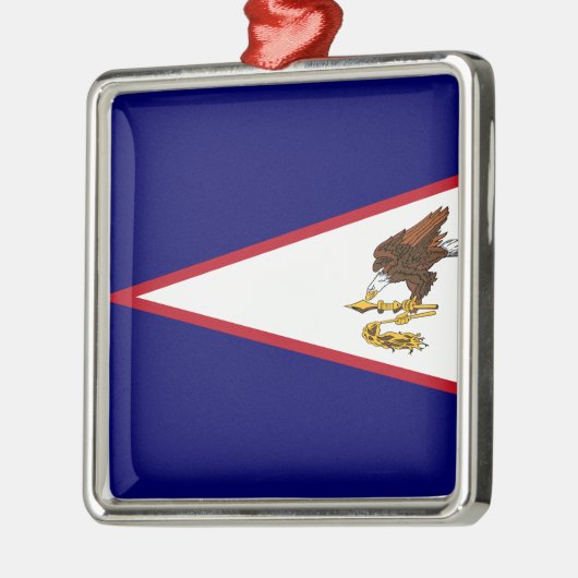 Amerikaanse vlag Samoa Metalen Ornament (Links)