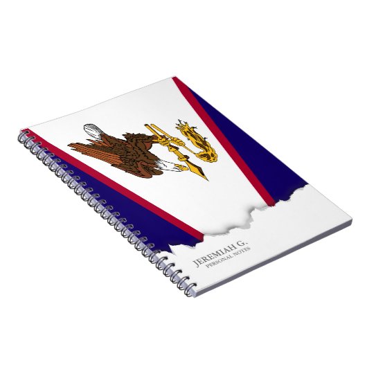 Amerikaanse vlag Samoa Notitieboek (Rechterzijde)