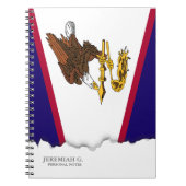Amerikaanse vlag Samoa Notitieboek (Voorkant)