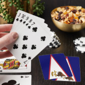 Amerikaanse vlag Samoa Pokerkaarten (Insitu)