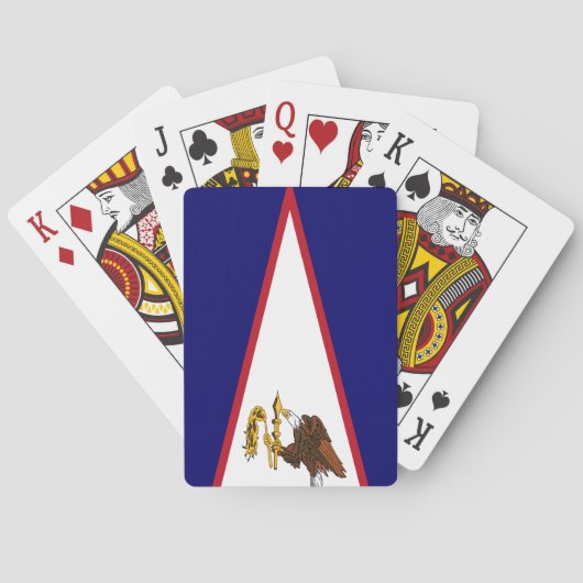 Amerikaanse vlag Samoa Pokerkaarten (Achterkant)