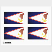 Amerikaanse vlag Samoa Rechthoekige Sticker (Vel)