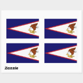 Amerikaanse vlag Samoa Rechthoekige Sticker (Vel)