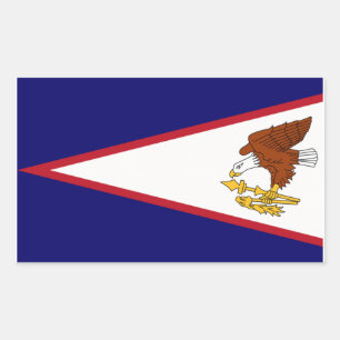 Amerikaanse vlag Samoa Rechthoekige Sticker