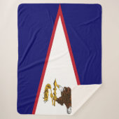 Amerikaanse vlag Samoa Sherpa Deken (Voorkant)