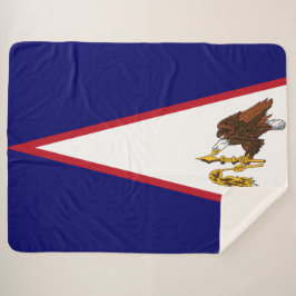 Amerikaanse vlag Samoa Sherpa Deken