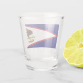 Amerikaanse vlag Samoa Shot Glas (Achterkant)