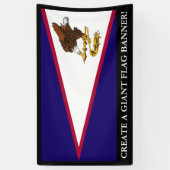 Amerikaanse vlag Samoa Spandoek (Verticaal)