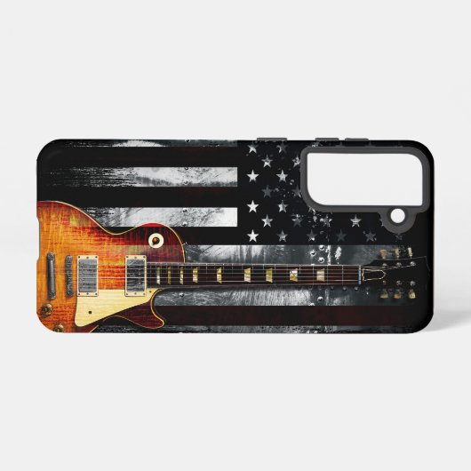 Amerikaanse vlag samsung galaxy hoesje (Achterkant horizontaal)