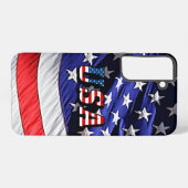 Amerikaanse vlag samsung galaxy hoesje (Achterkant horizontaal)