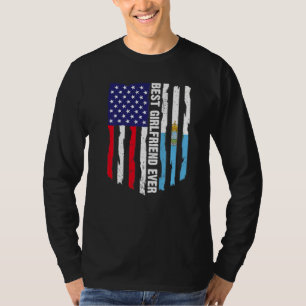 Amerikaanse Vlag & San Marino Beste Vriendin EV T-shirt