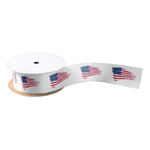 Amerikaanse vlag Satin Ribbon Satijnen Lint