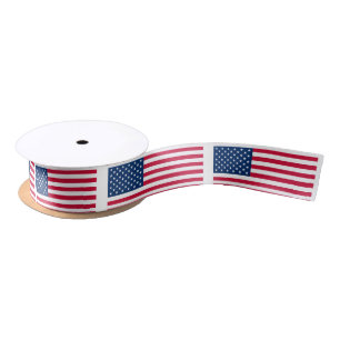 Amerikaanse vlag Satin Ribbon Verenigde Staten Satijnen Lint
