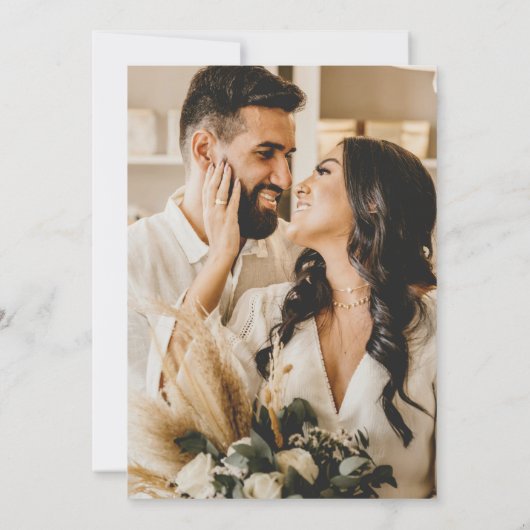 Amerikaanse vlag Save the Date foto uitnodiging (Achterkant)