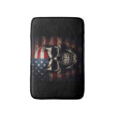 Amerikaanse Vlag Schedel  Badmat (Voorkant Verticaal)