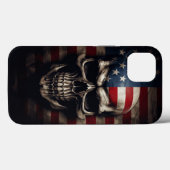 Amerikaanse Vlag Schedel  Case-Mate iPhone Case (Achterkant (horizontaal))