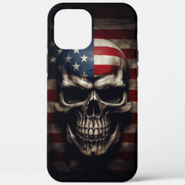 Amerikaanse Vlag Schedel Case-Mate iPhone Case