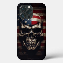 Amerikaanse Vlag Schedel Case-Mate iPhone Case