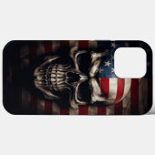 Amerikaanse Vlag Schedel Case-Mate iPhone Case (Achterkant (horizontaal))