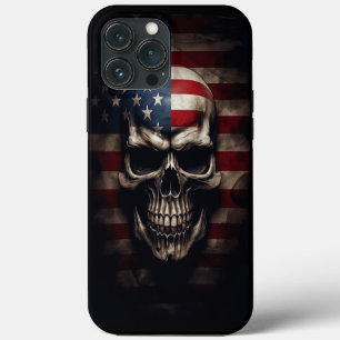 Amerikaanse Vlag Schedel Case-Mate iPhone Case