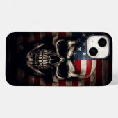 Amerikaanse Vlag Schedel Case-Mate iPhone Case (Achterkant (horizontaal))